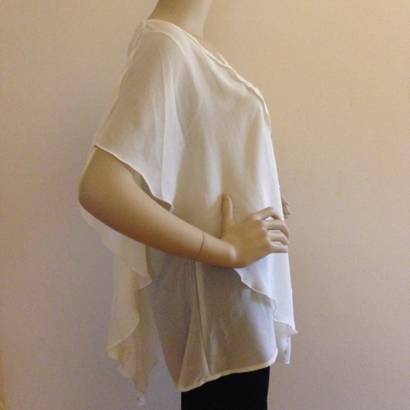 IVORY EMBROIDED TUNIC TOP - Picture 4 of 6